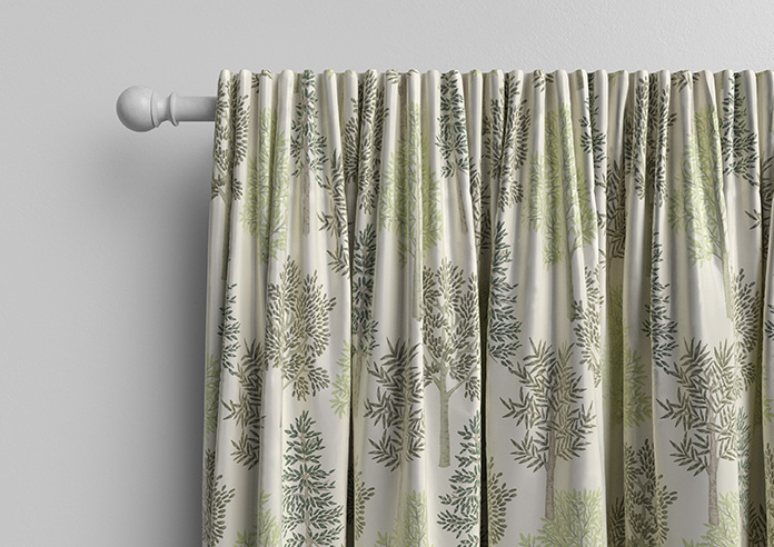 Coppice Faux Silk, Olive - Made to Measure Curtain - Image 10